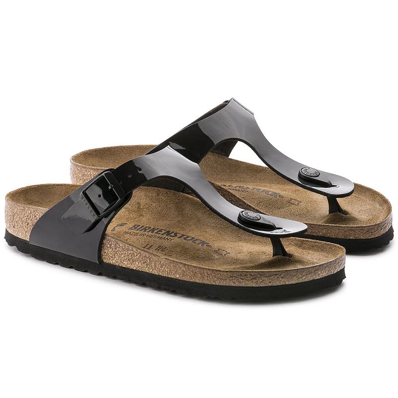 Gizeh Birkenstock Lakovane Birko-flor Damske Čierne | SK 109ILH